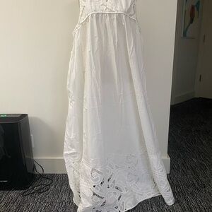 Banana Republic White Maxi Dress NWT